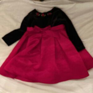 size 18 m 18m months girls girl dress christmas baby black red pretty